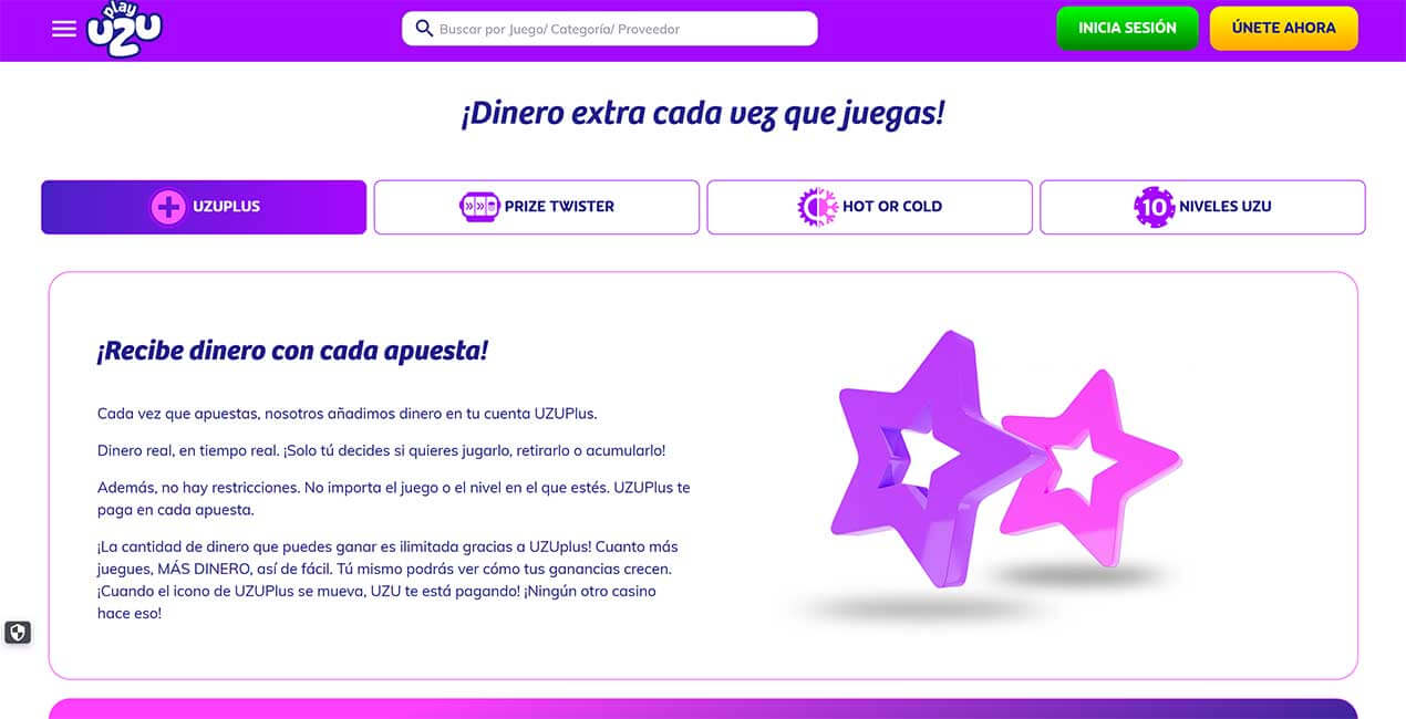 Promos at PlayUZU casino