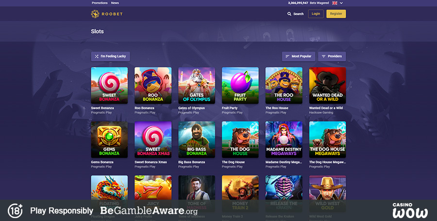 Roobet Casino Games