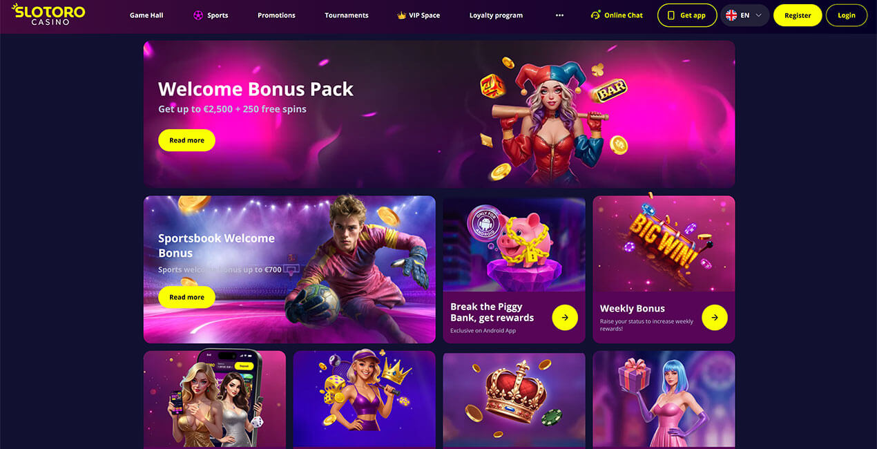 Promos at Slotoro casino