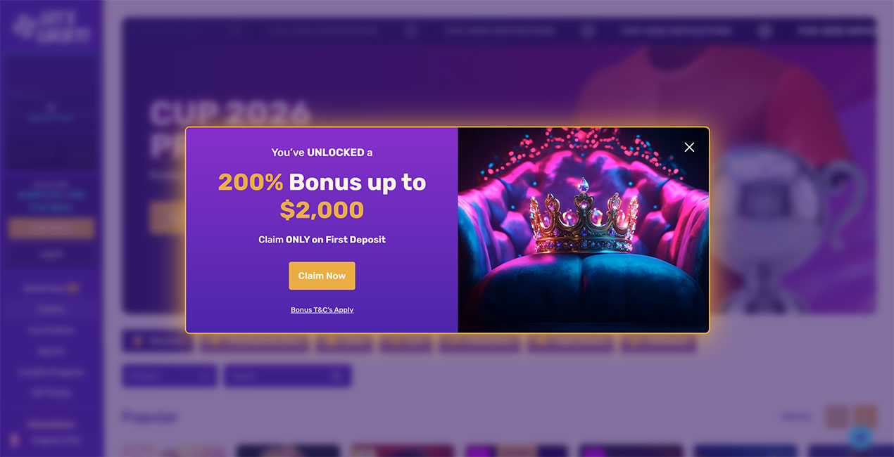 Welcome Offer at Let's Lucky casino