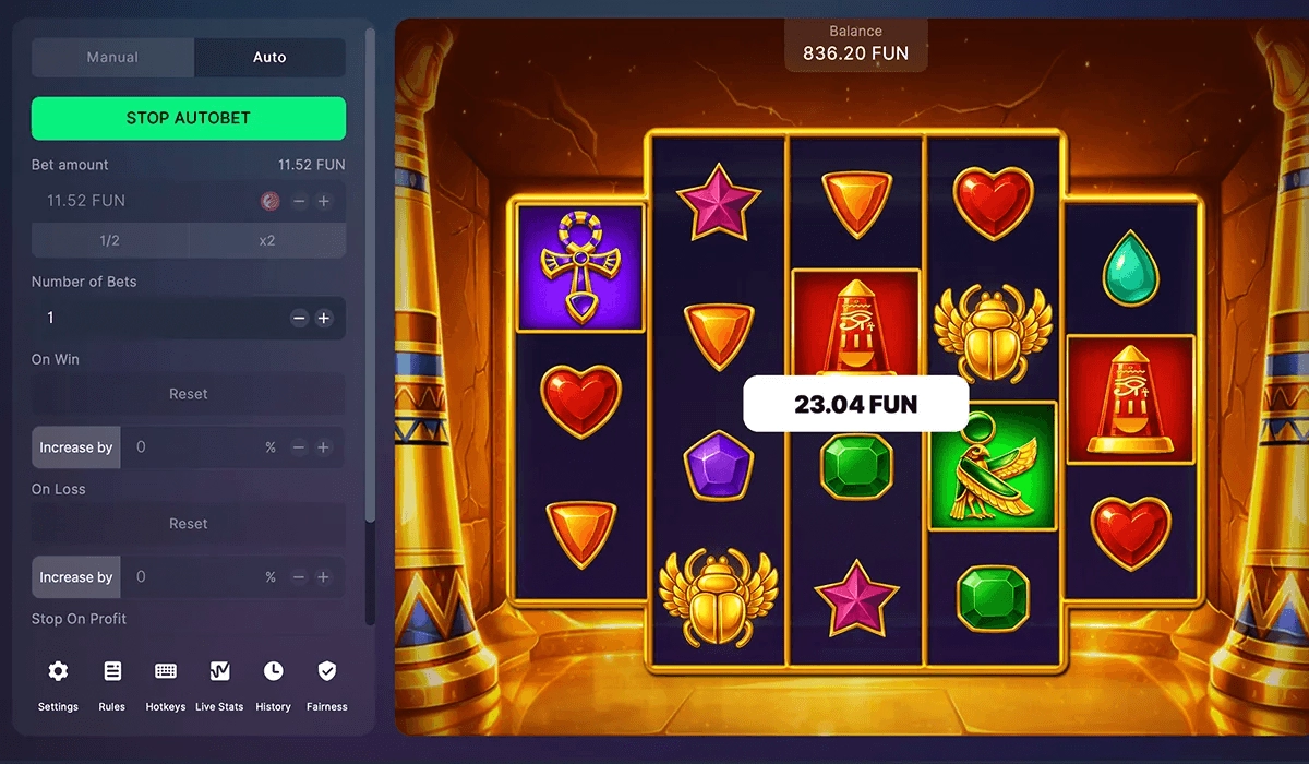 Ra Ra Riches Slot at BitStarz Originals