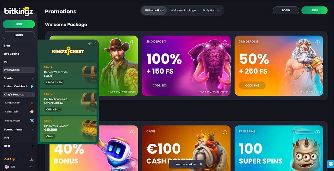 King'z Bonanza at BitKingz casino
