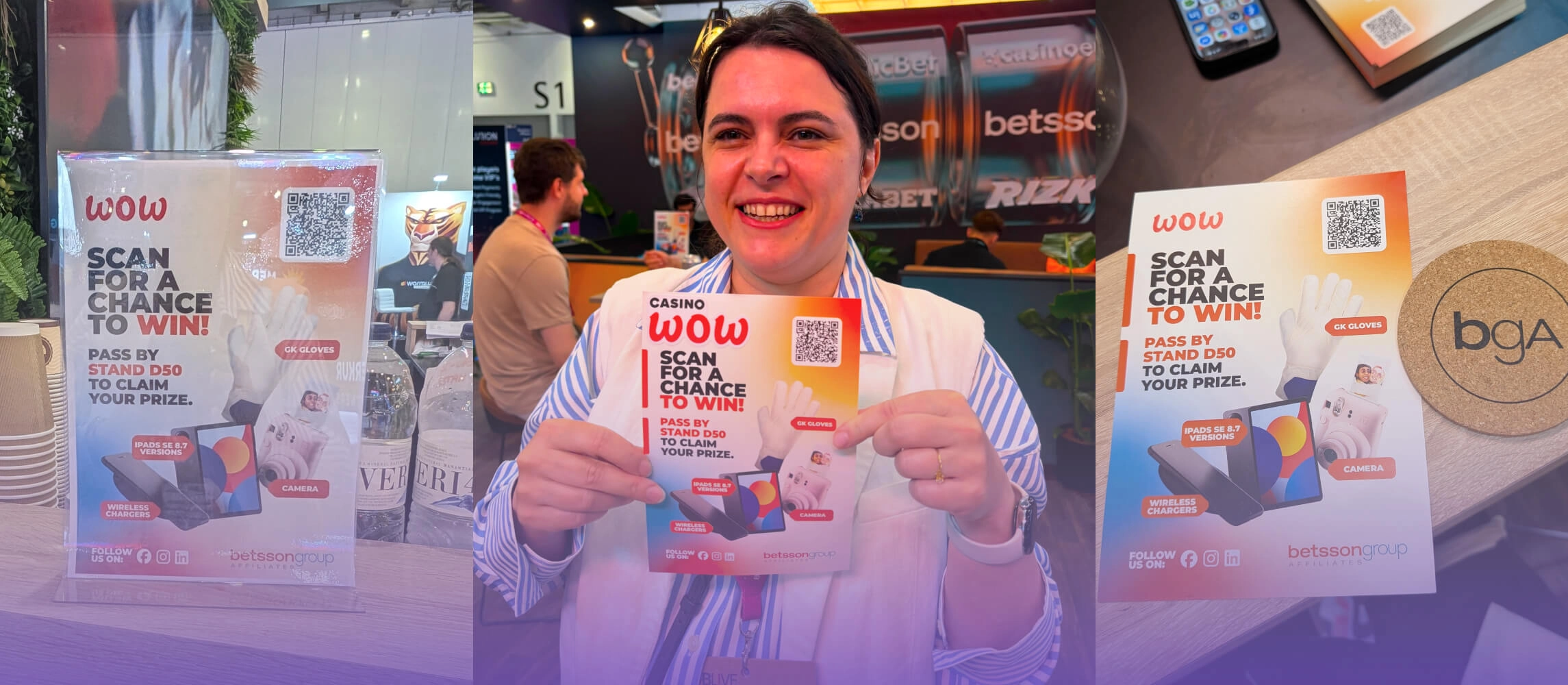 CasinoWow's giveaway with Betsson Group Affiliates