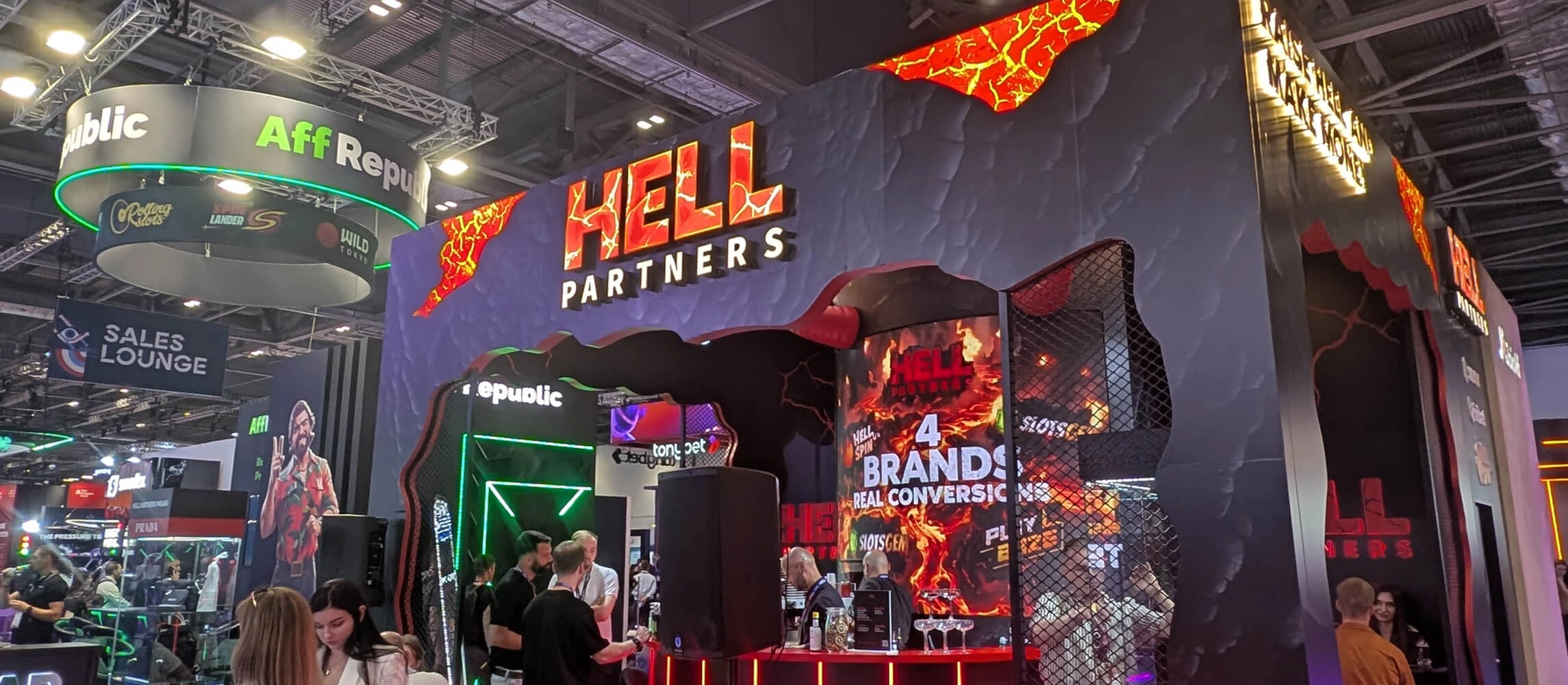 Hell Partners' stand at iGB L!VE London