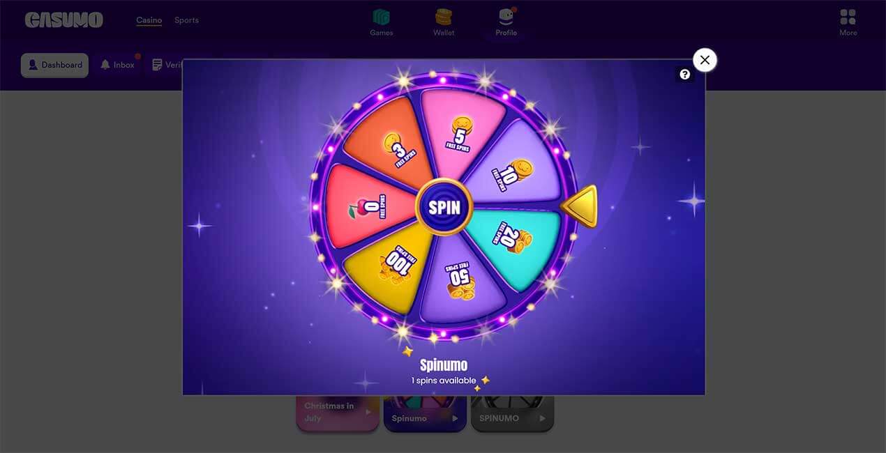 Spinumo at Casumo casino
