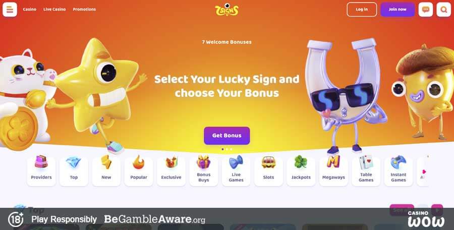 7Signs Casino Lobby