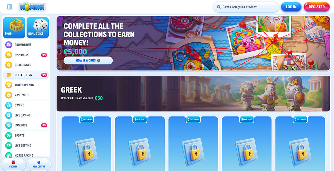 Collections at Nomini casino