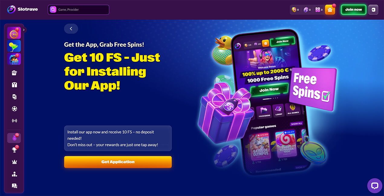 Slotrave casino Mobile App