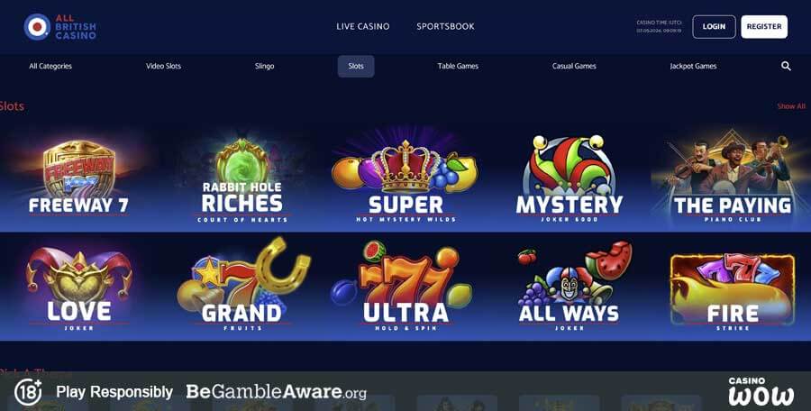 All British Casino Games