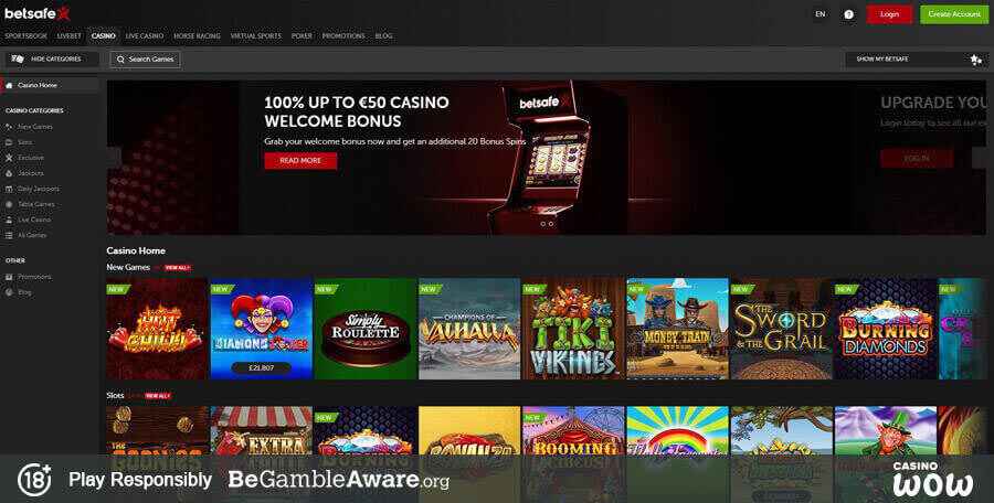 Betsafe Casino Games