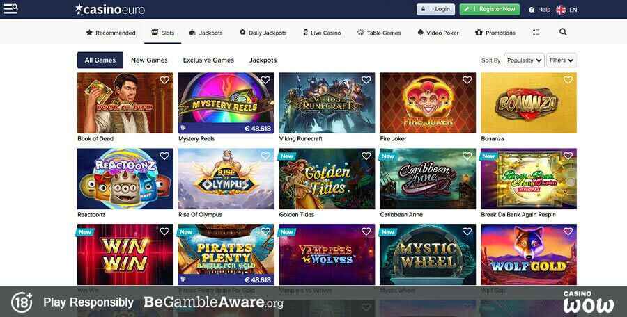 CasinoEuro Games