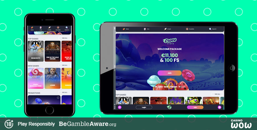 CrocoSlots Mobile Casino