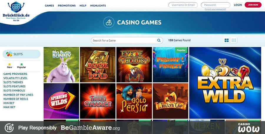 DrueckGlueck Casino Games