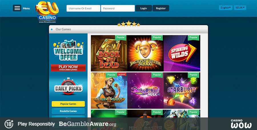 EUCasino Games