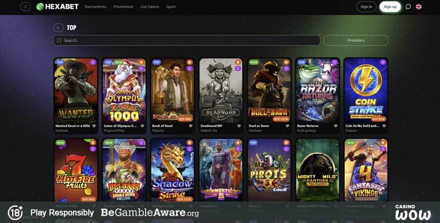Hexabet Casino Games