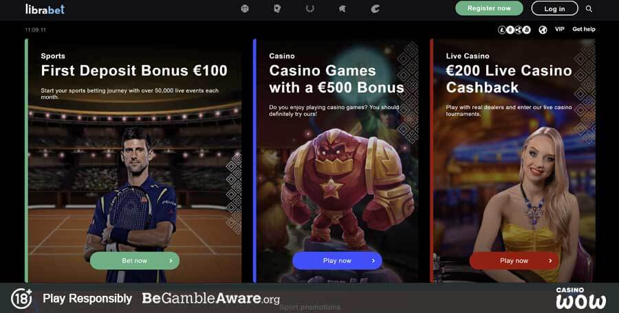 Librabet Casino Lobby