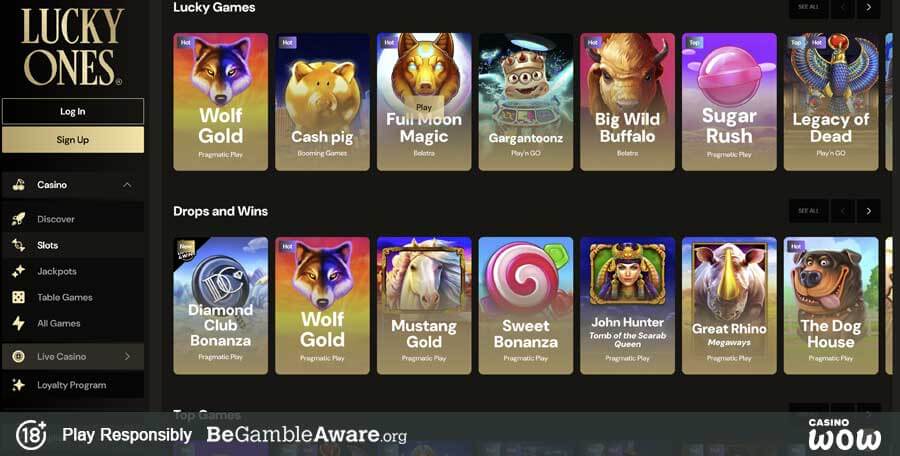 Lucky Ones Casino Games