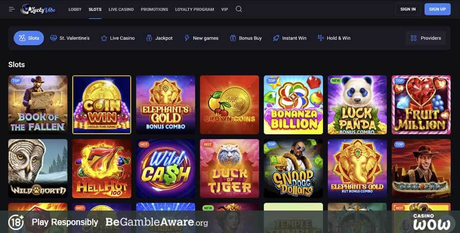 Lucky Vibe Casino Games