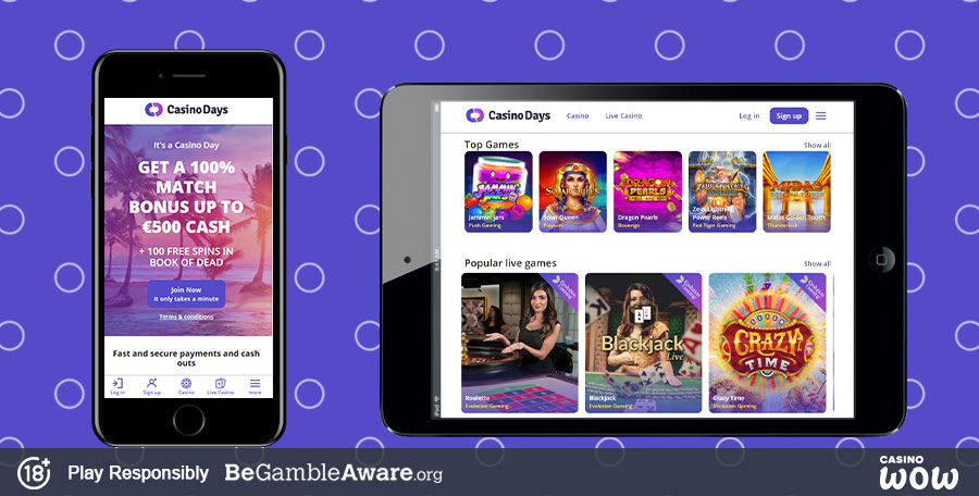 casinodays login
