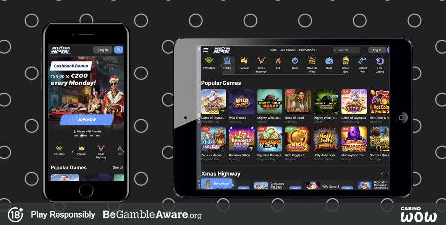 Need For Spin Mobile Casino