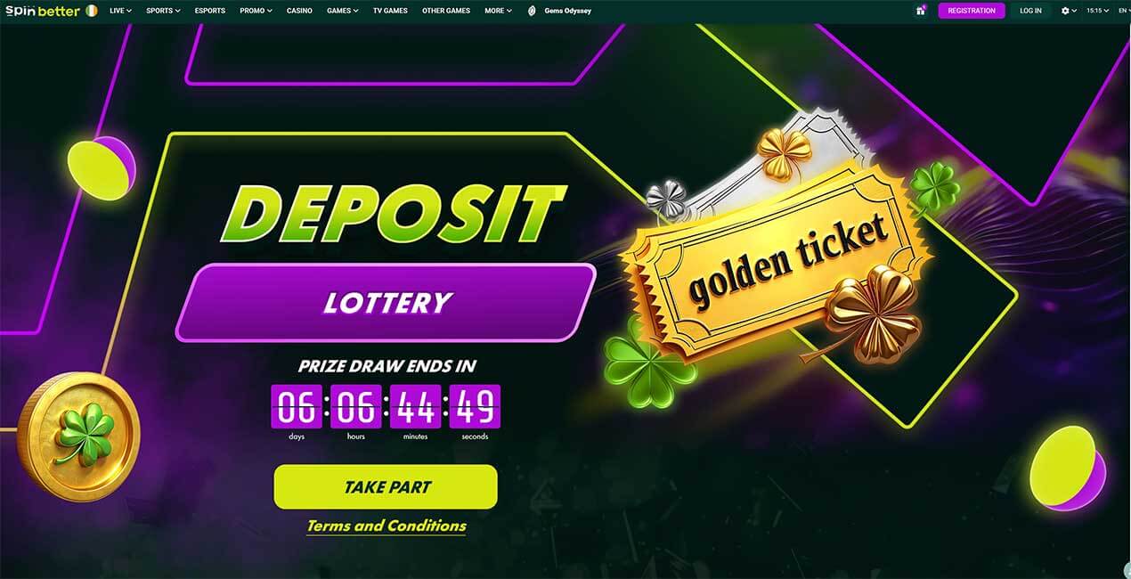 Deposit lottery w Spinbetter casino
