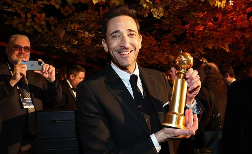 Adrien Brody at the Golden Globes 2025 Adrien Brody at the Golden Globes 2025