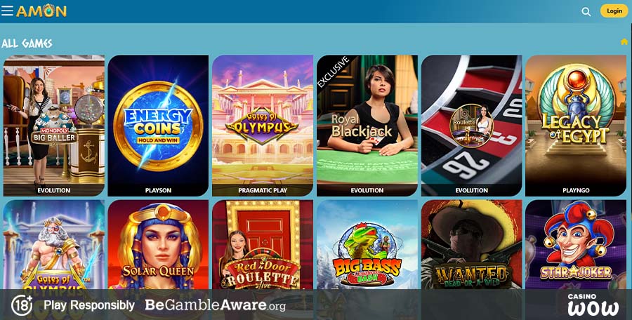 Amon Casino Games
