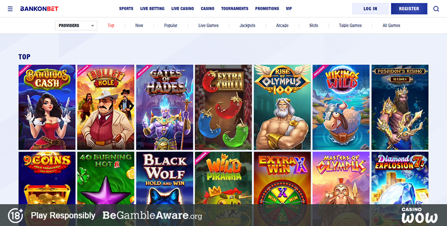 Bankonbet Casino Games