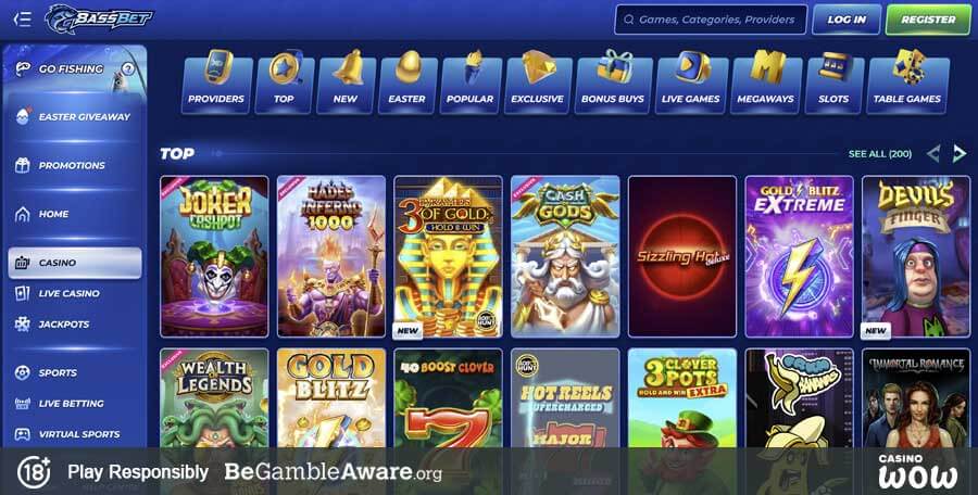 BassBet Casino Games