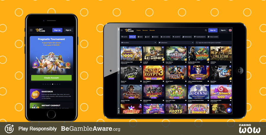 Betflare.io Mobile Casino