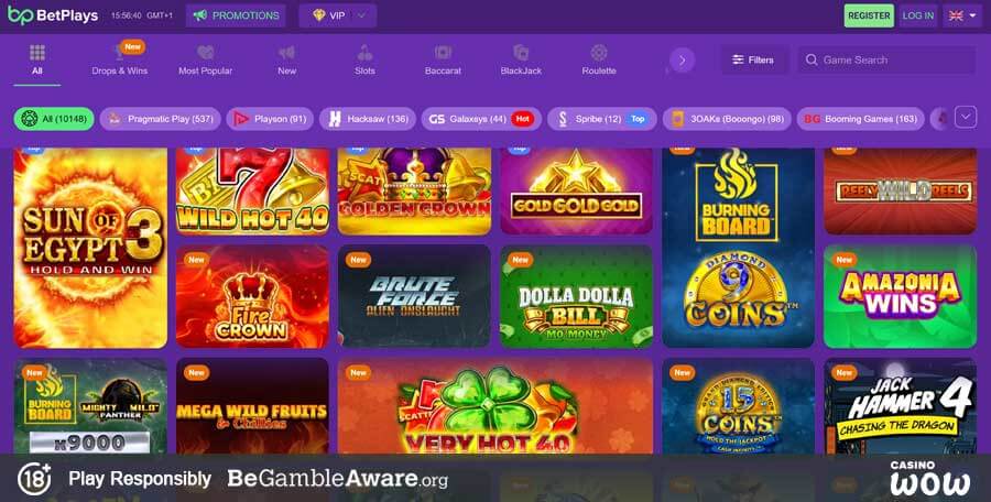 BetPlays Casino Games
