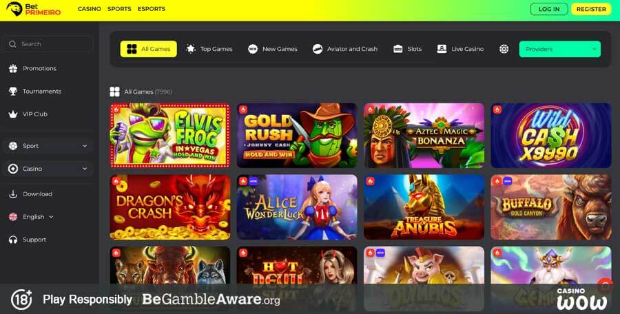 BetPrimeiro Casino Games