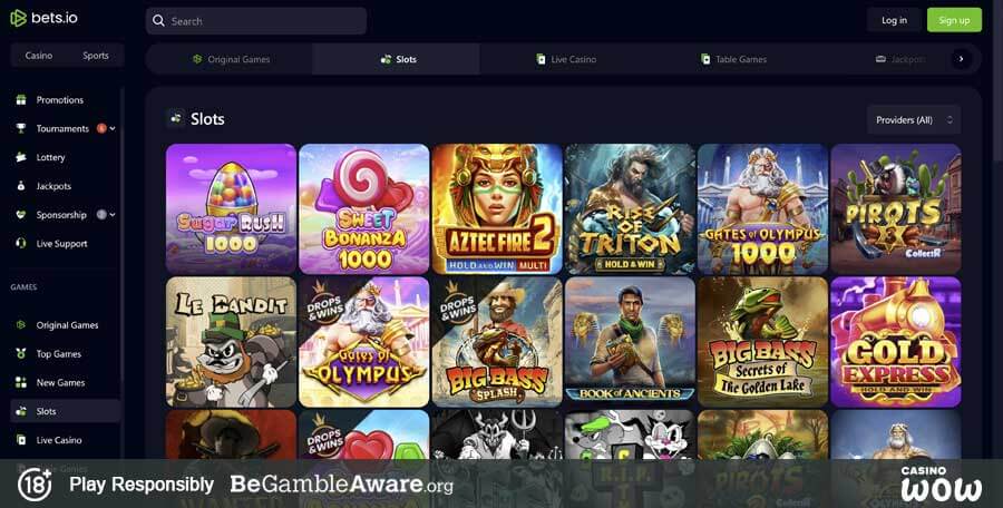 Bets.io Casino Games
