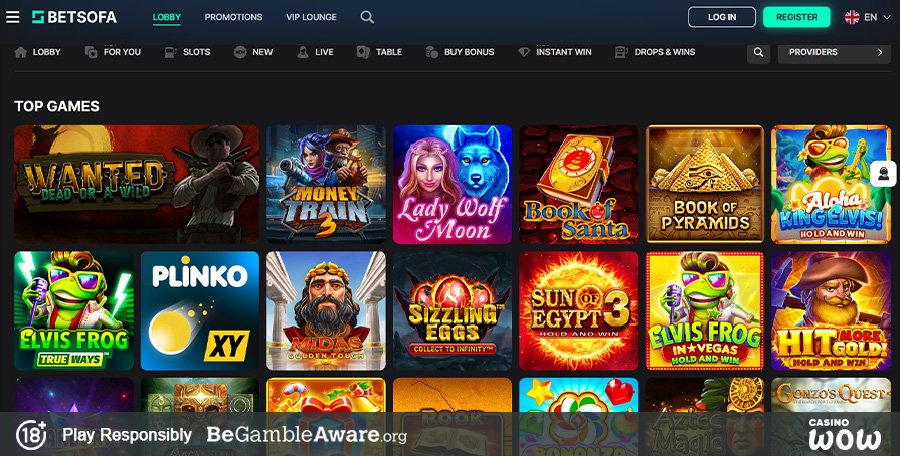 Betsofa Casino Games
