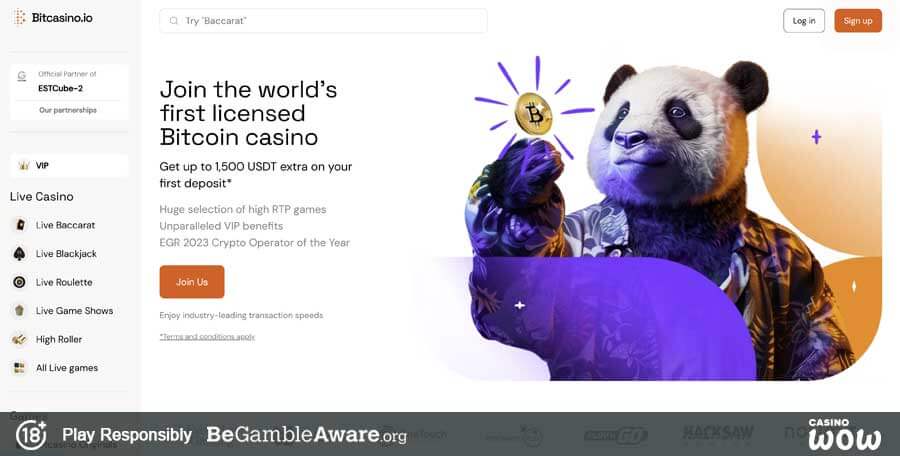 Bitcasino io Lobby