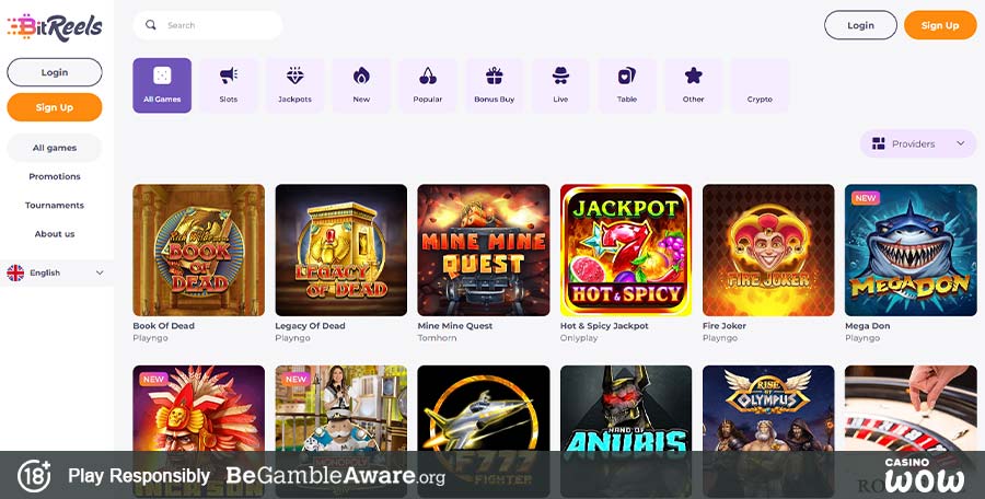 BitReels Casino Games