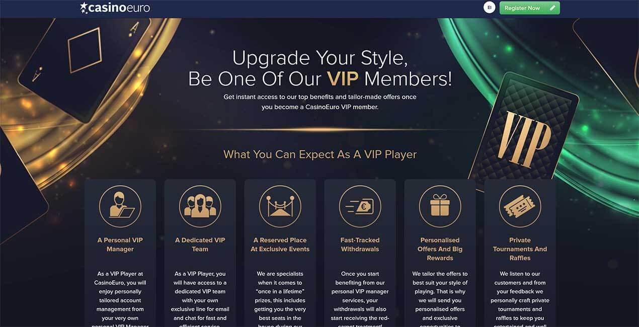 CasinoEuro VIP program