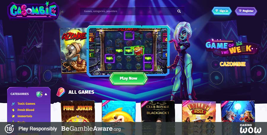 Casombie Casino Games