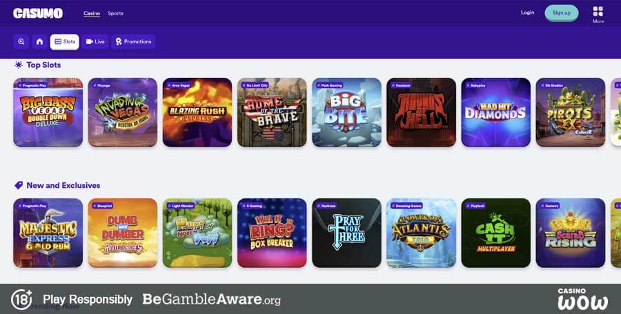 Casumo Casino Games