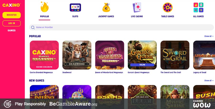 Caxino Casino Games