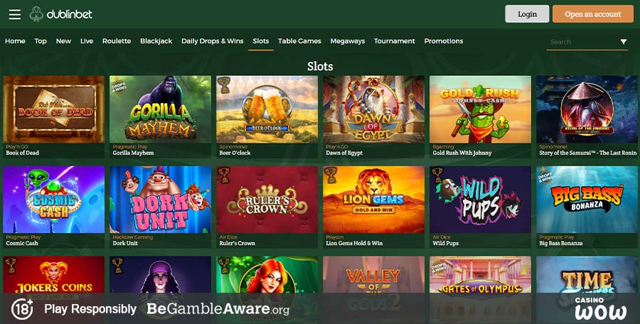 Dublinbet Casino Games