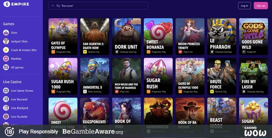 Empire Casino Games