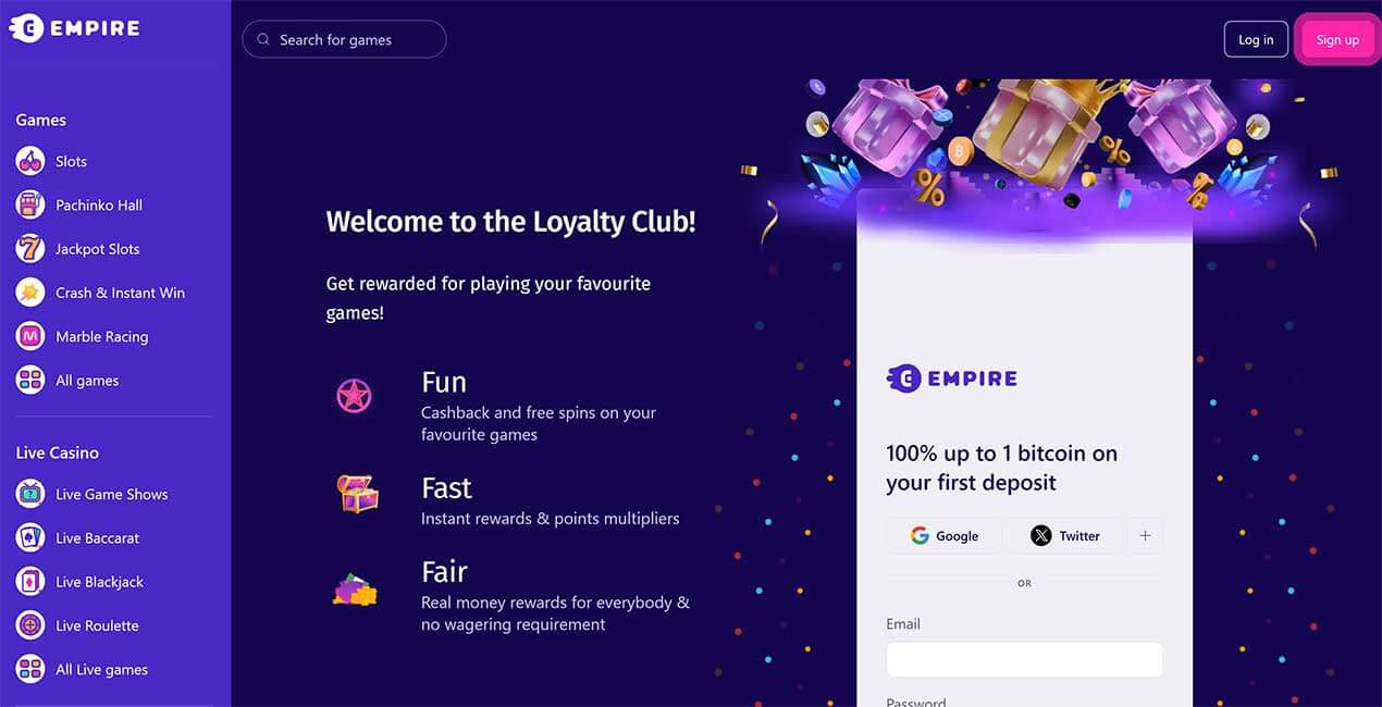 Empire.io Loyalty Club