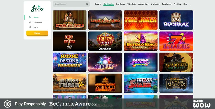 Fruity Casa Casino Games