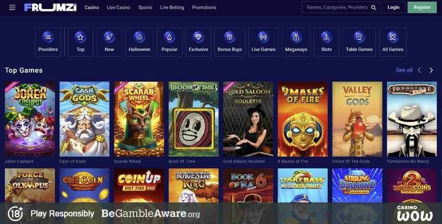 Frumzi Casino Games