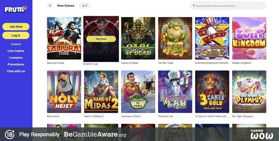 Fruta Casino Games