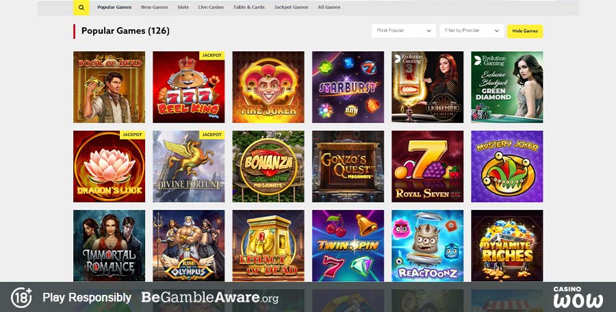 Funbet Casino Games