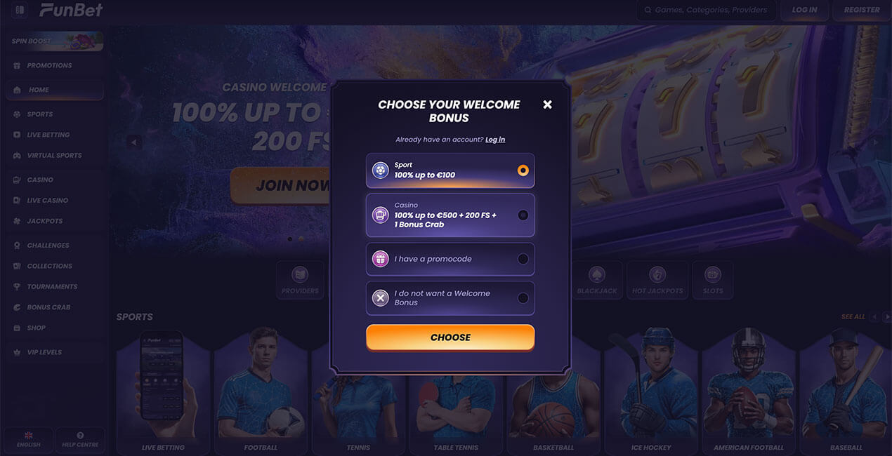 Casino funbet