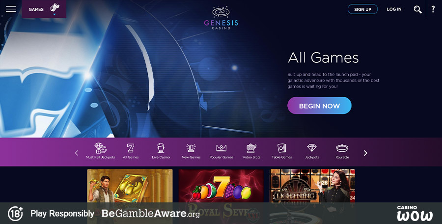 Genesis Casino Games