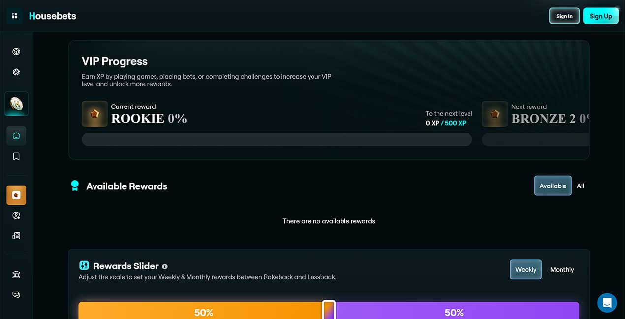 VIP Program at Housebets casino